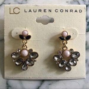 LC Lauren Conrad Dangle Lilac Earrings